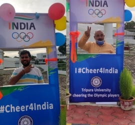 Opening of selfie point for #cheer4India for Tokyo Olympics 2020