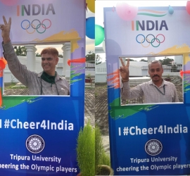 Opening of selfie point for #cheer4India for Tokyo Olympics 2020