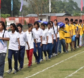 XI inter college Athletic Meet 2016 organised by Department of Physical Education and Tripura University Sports Board