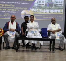 Glimpse of Inaugural function of Two Days Seminar on Yoga Health and Happiness 