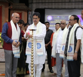 Glimpse of Inaugural function of Two Days Seminar on Yoga Health and Happiness 