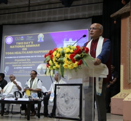 Glimpse of Inaugural function of Two Days Seminar on Yoga Health and Happiness 