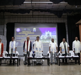 Glimpse of Inaugural function of Two Days Seminar on Yoga Health and Happiness 