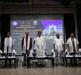 Glimpse of Inaugural function of Two Days Seminar on Yoga Health and Happiness 