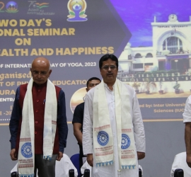 Glimpse of Inaugural function of Two Days Seminar on Yoga Health and Happiness 